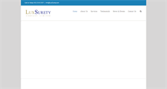 Desktop Screenshot of luxsurety.com
